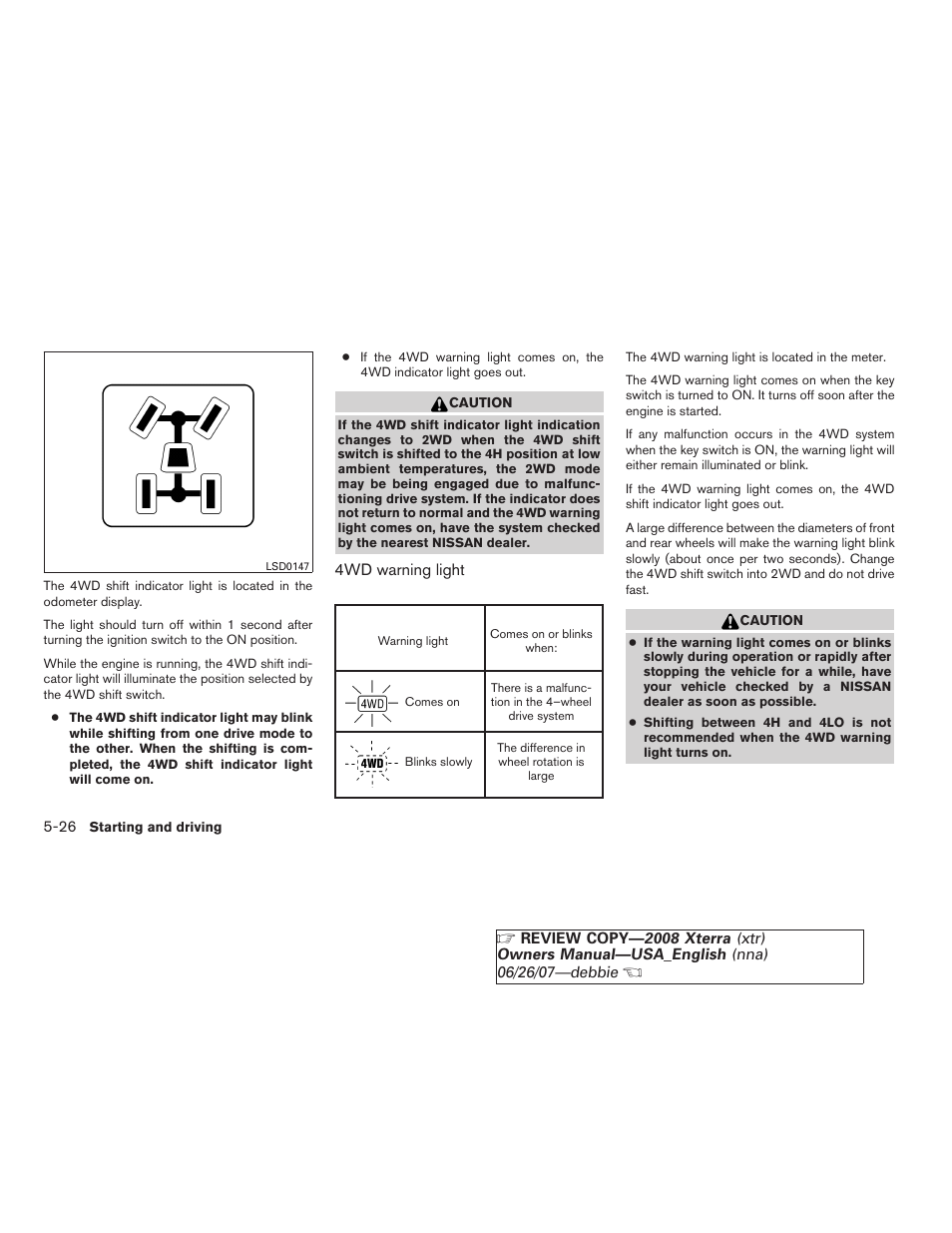 NISSAN 2008 Xterra User Manual | Page 206 / 320