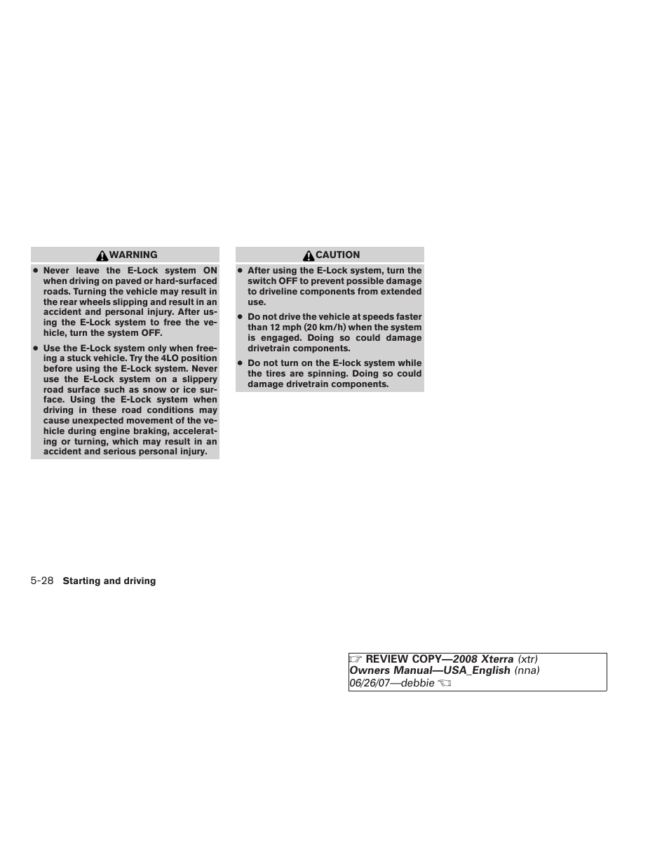 NISSAN 2008 Xterra User Manual | Page 208 / 320