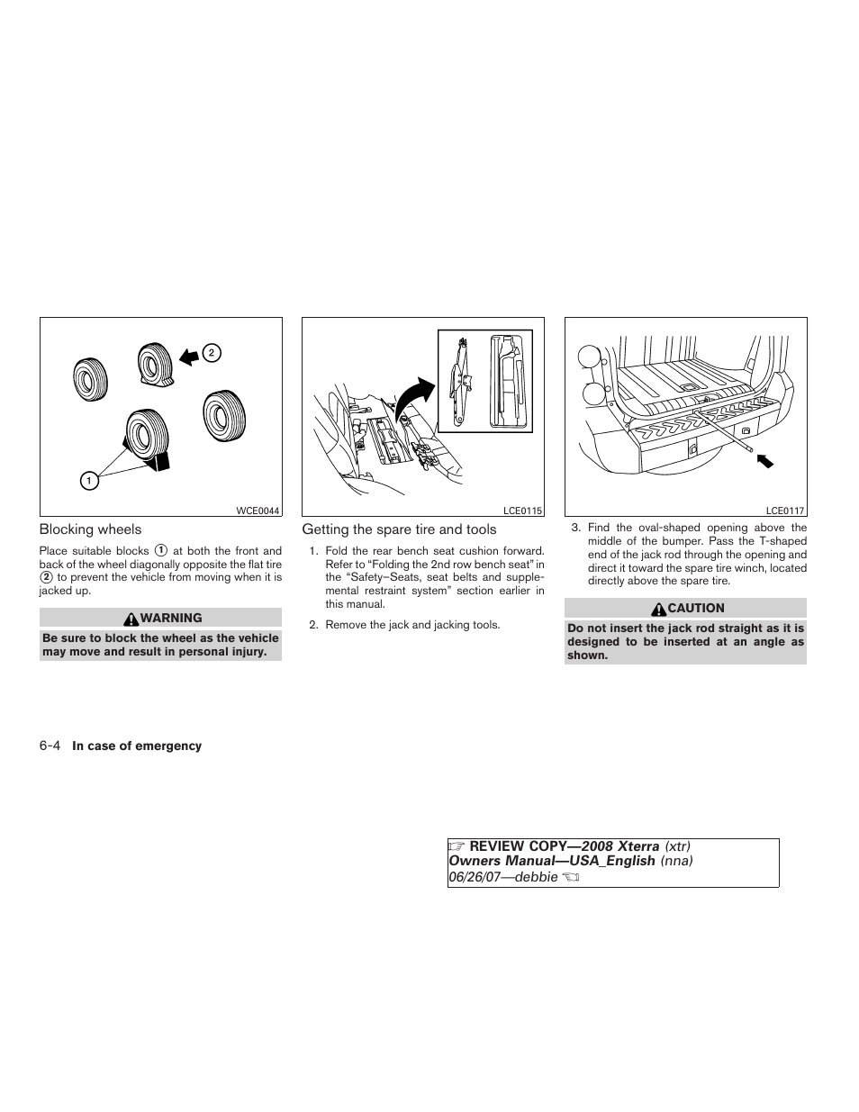 NISSAN 2008 Xterra User Manual | Page 222 / 320