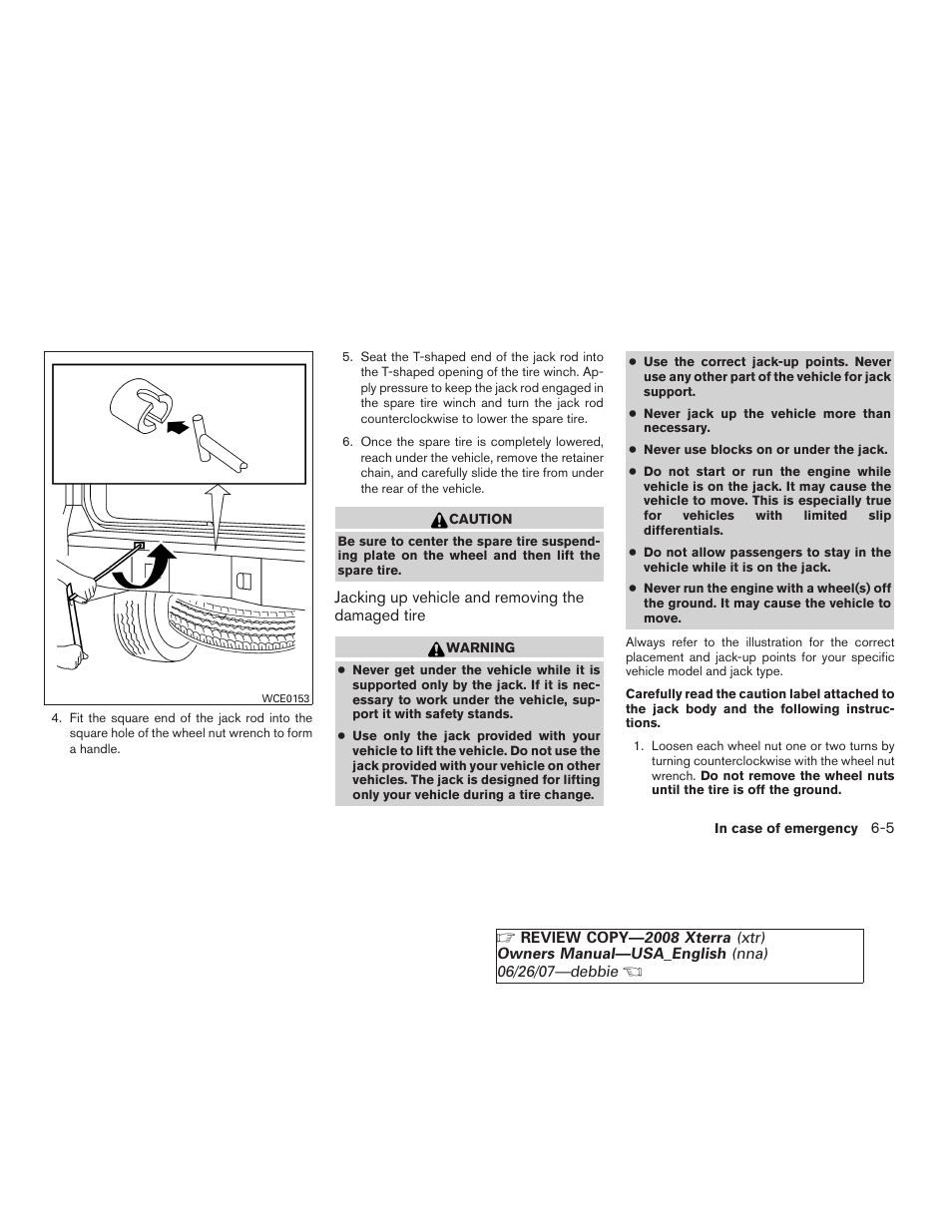 NISSAN 2008 Xterra User Manual | Page 223 / 320