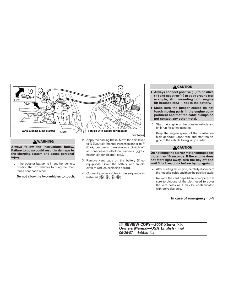 NISSAN 2008 Xterra User Manual | Page 227 / 320