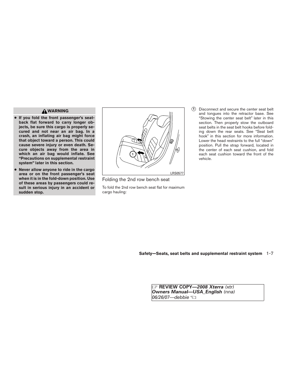 NISSAN 2008 Xterra User Manual | Page 23 / 320