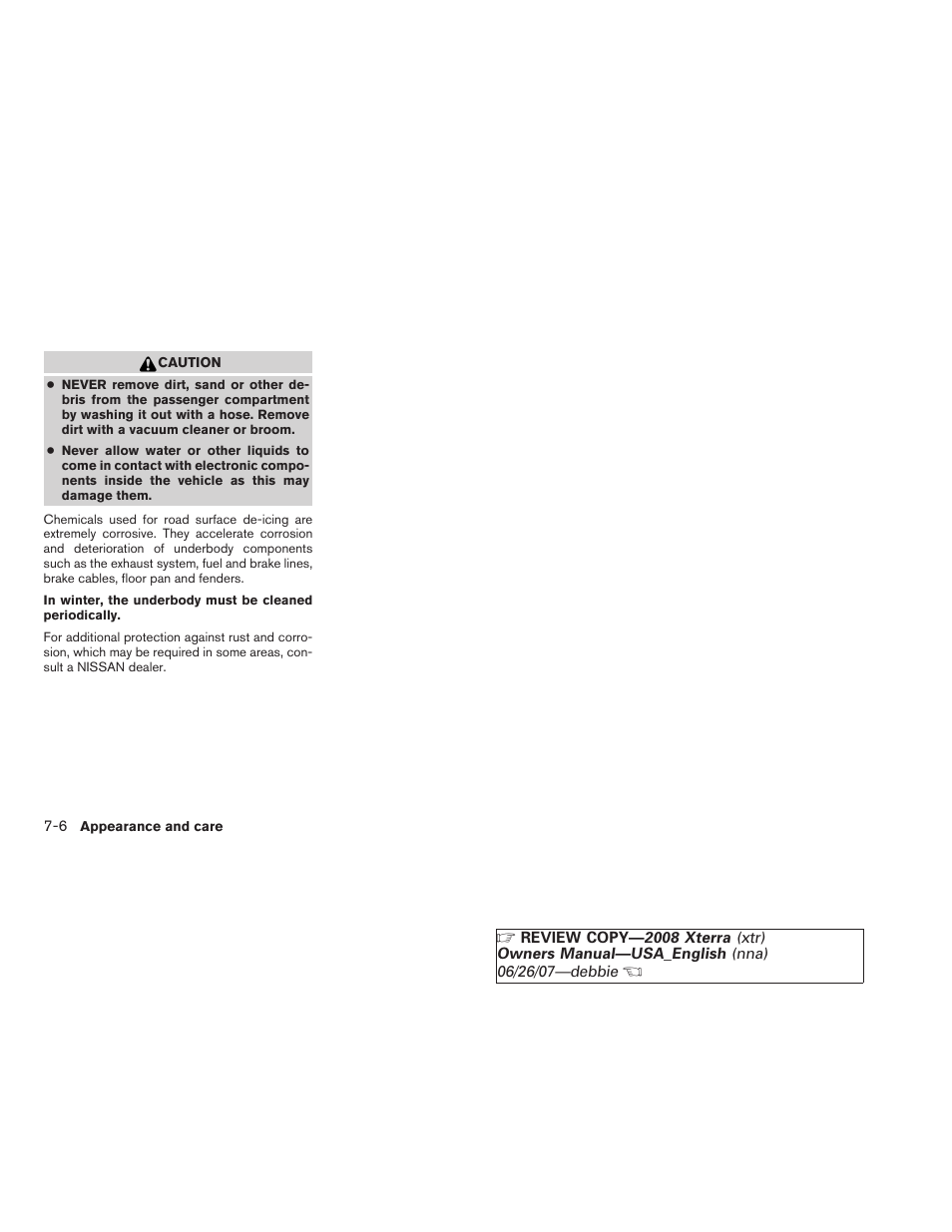 NISSAN 2008 Xterra User Manual | Page 238 / 320