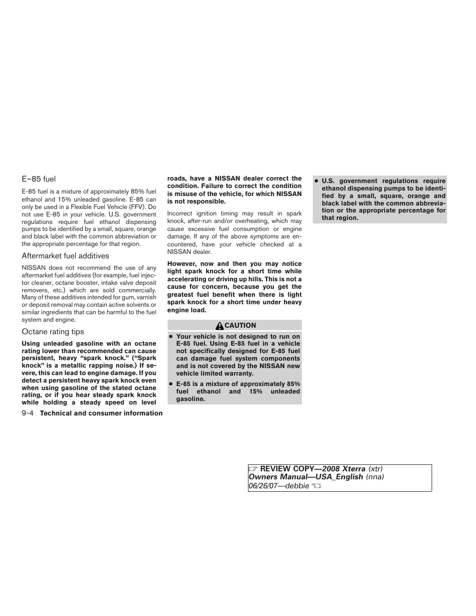 NISSAN 2008 Xterra User Manual | Page 282 / 320