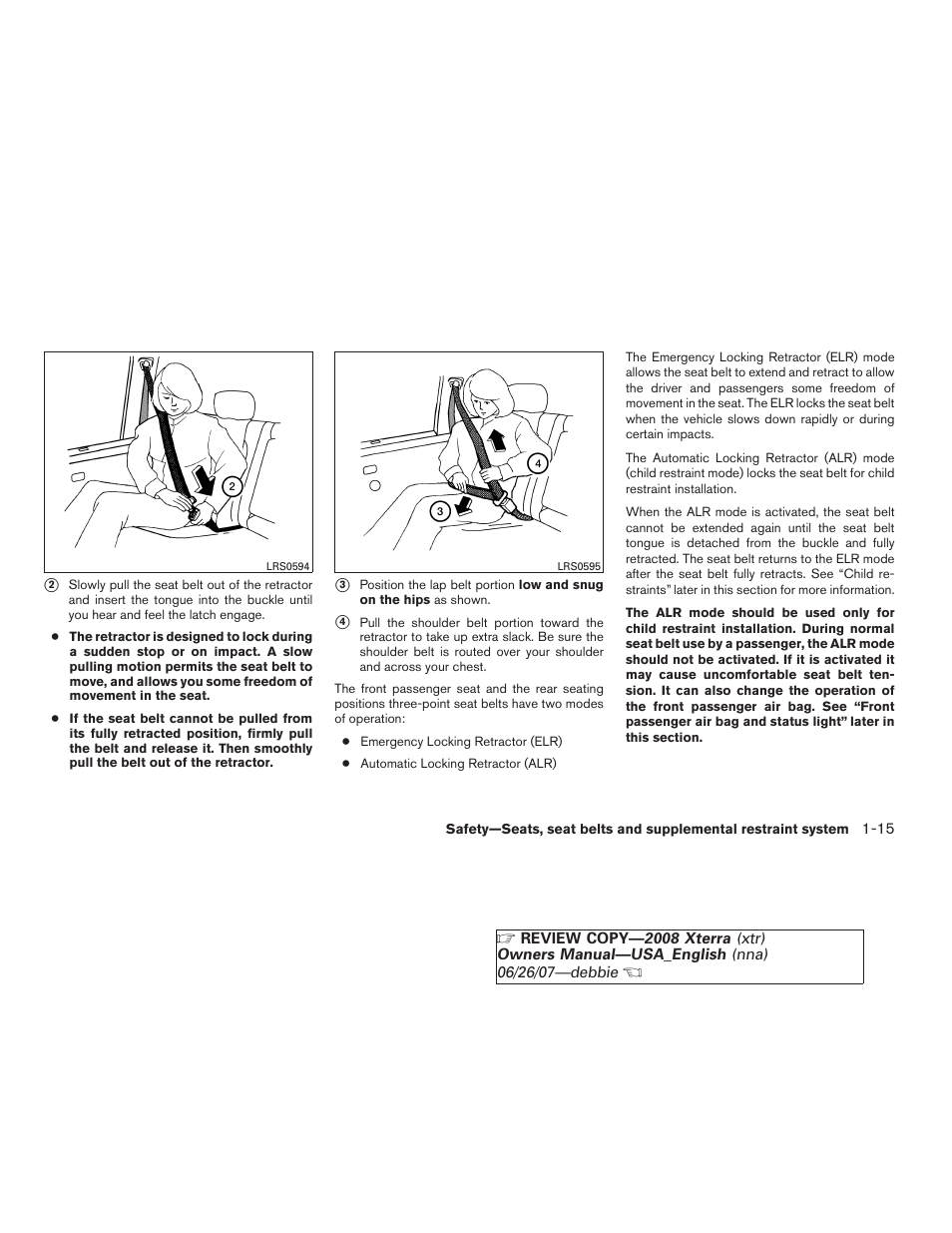 NISSAN 2008 Xterra User Manual | Page 31 / 320