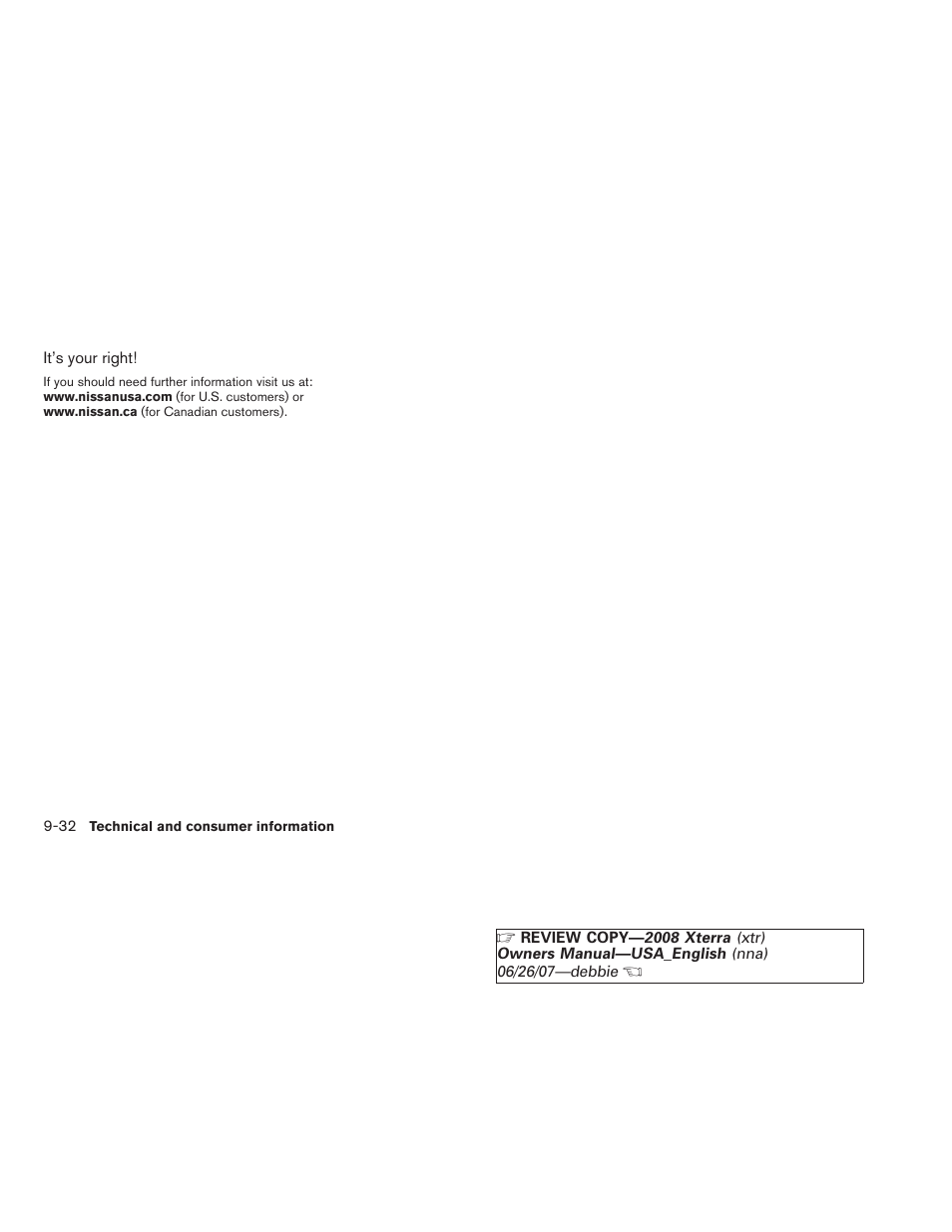 NISSAN 2008 Xterra User Manual | Page 310 / 320