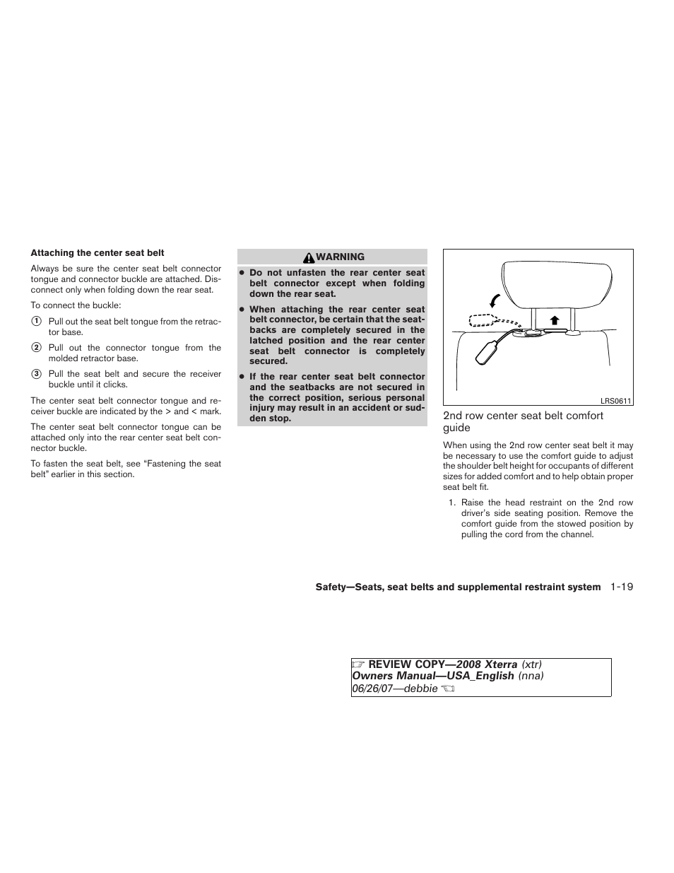 NISSAN 2008 Xterra User Manual | Page 35 / 320