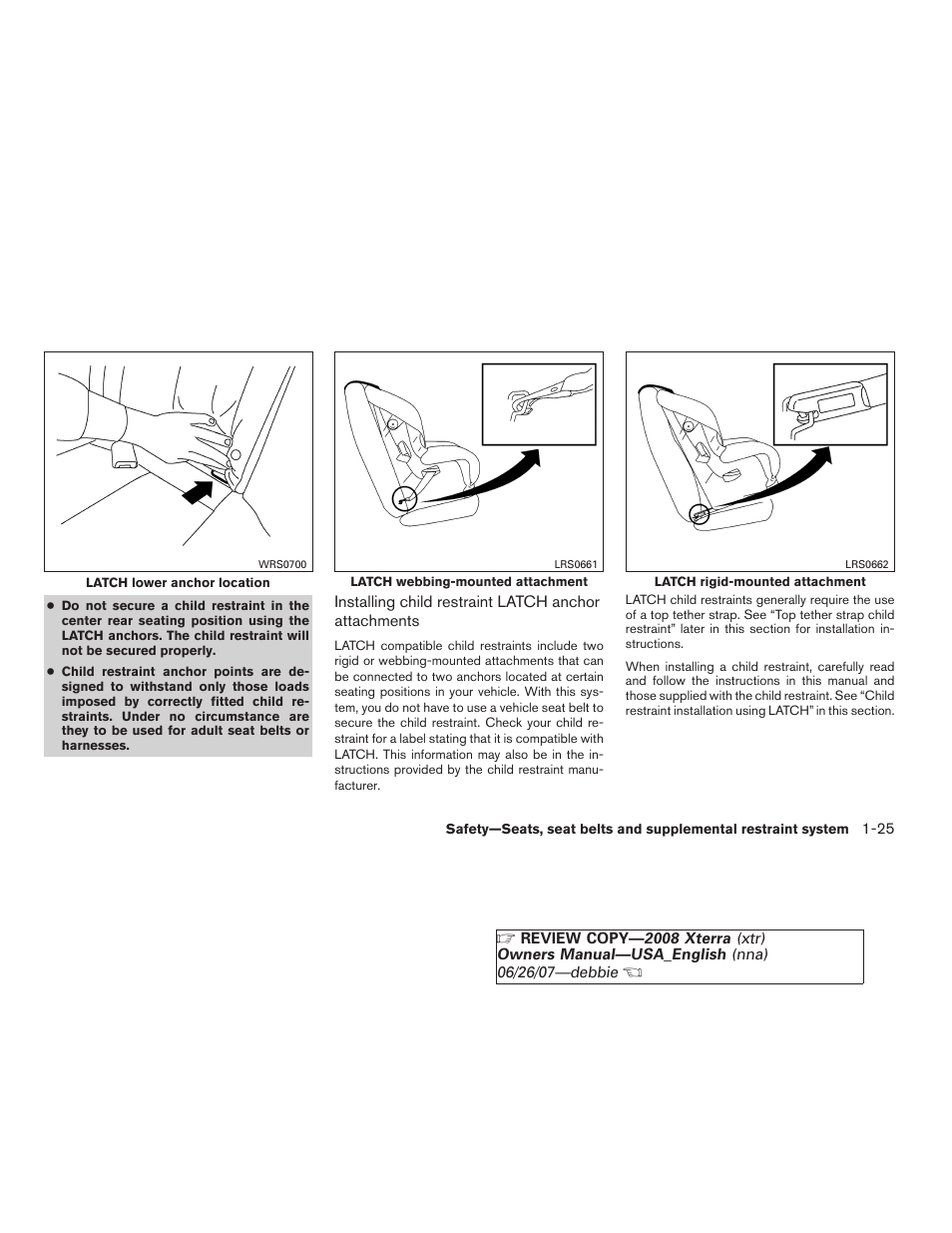 NISSAN 2008 Xterra User Manual | Page 41 / 320