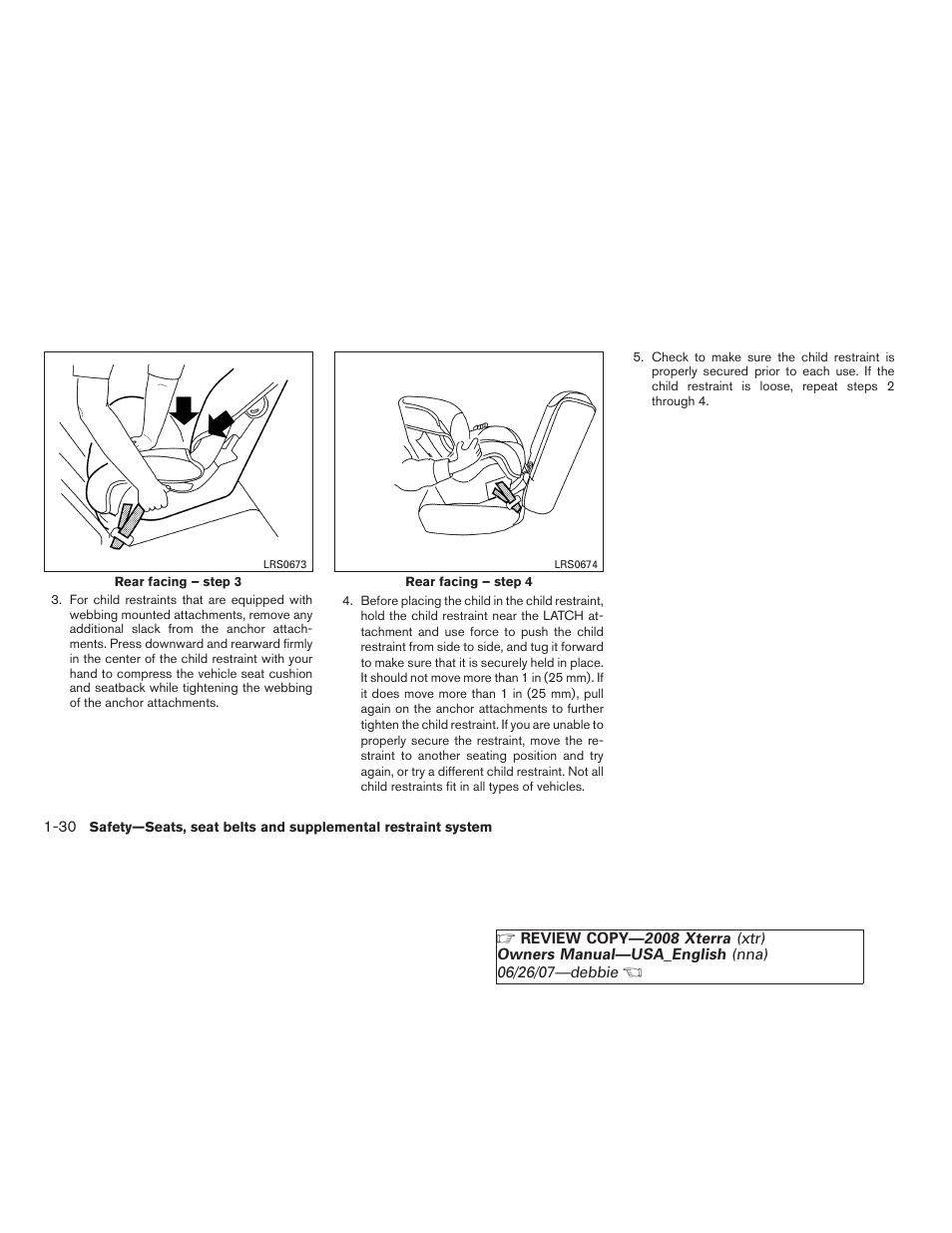 NISSAN 2008 Xterra User Manual | Page 46 / 320