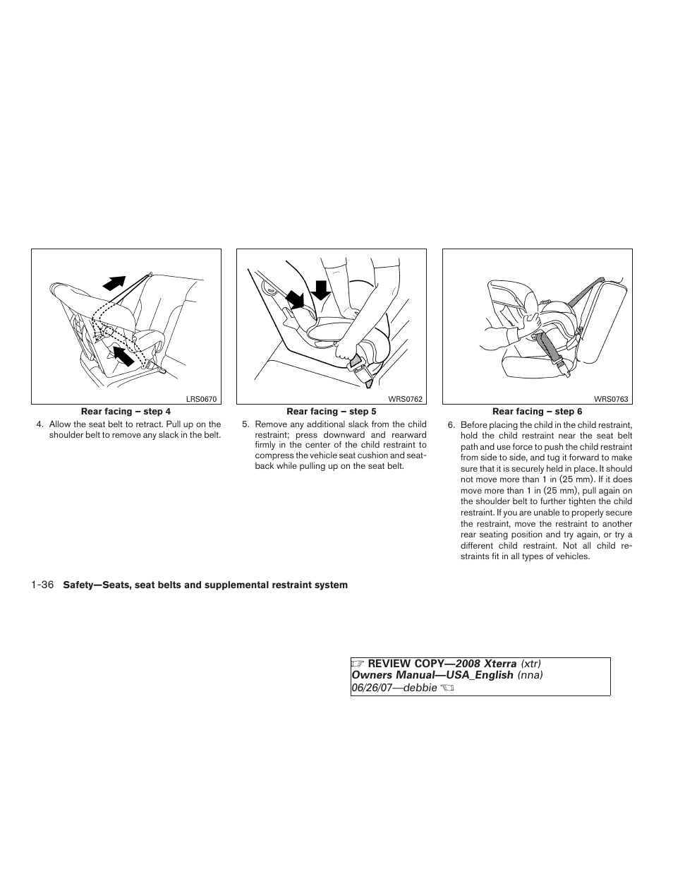 NISSAN 2008 Xterra User Manual | Page 52 / 320