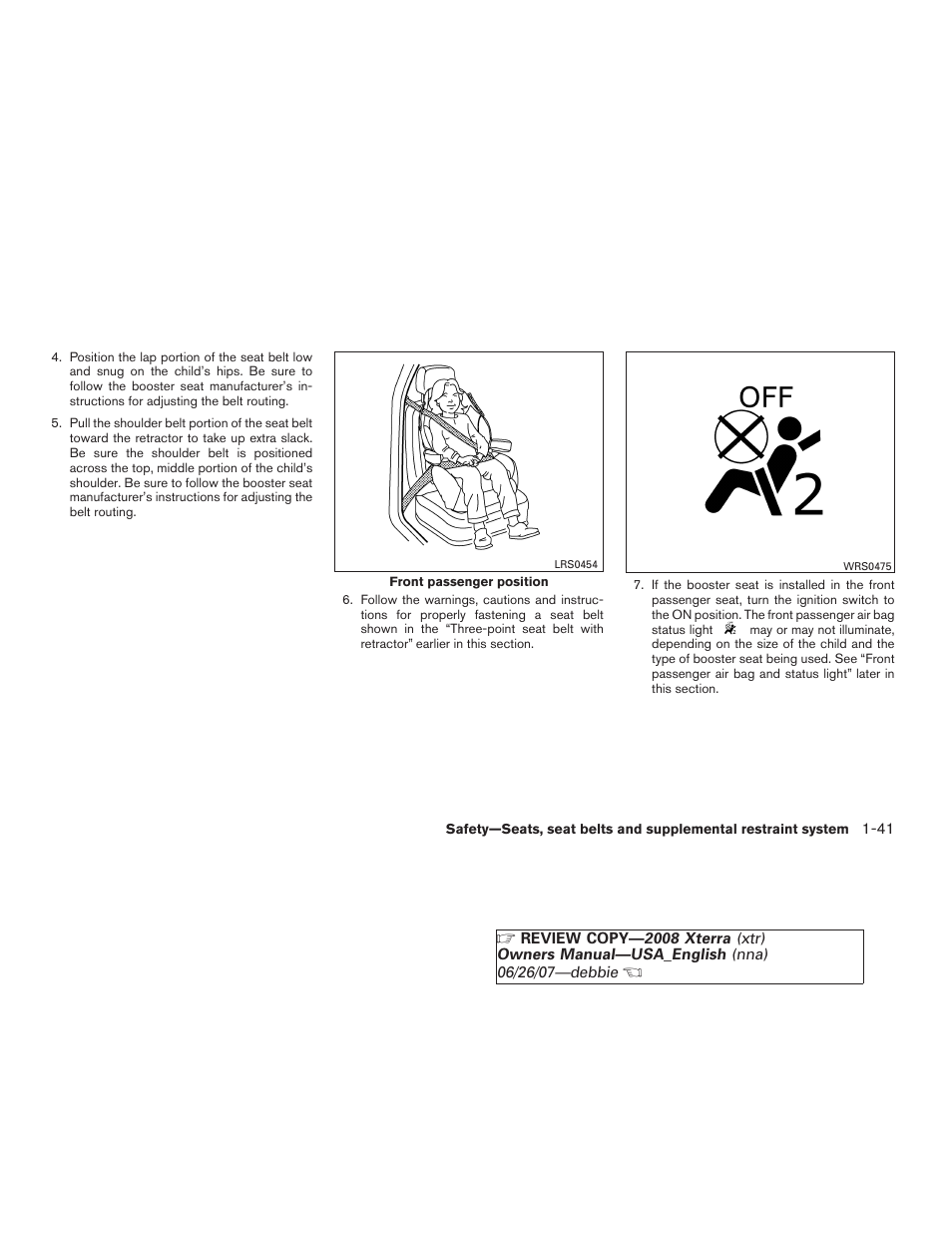 NISSAN 2008 Xterra User Manual | Page 57 / 320