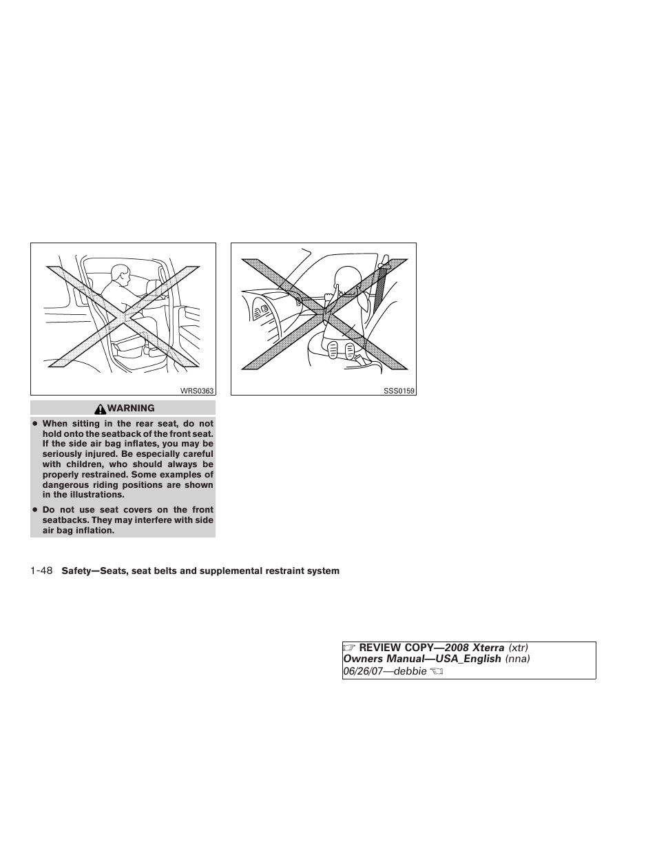 NISSAN 2008 Xterra User Manual | Page 64 / 320