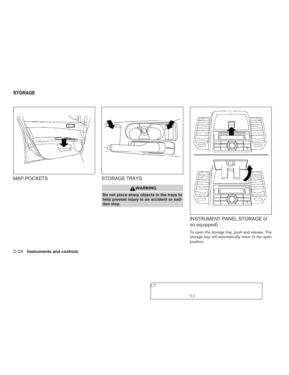 Storage -24 | NISSAN 2008 Sentra User Manual | Page 100 / 328