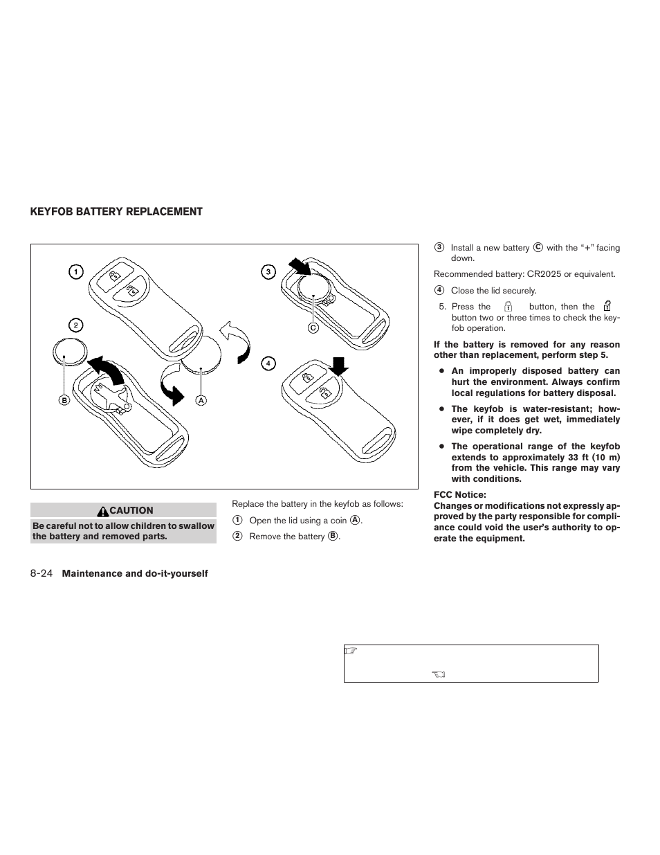 Keyfob battery replacement -24 | NISSAN 2008 Titan User Manual | Page 330 / 408