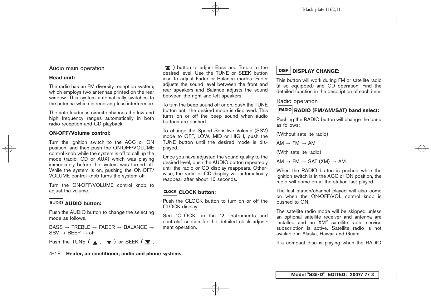 NISSAN 2008 Rogue User Manual | Page 160 / 309