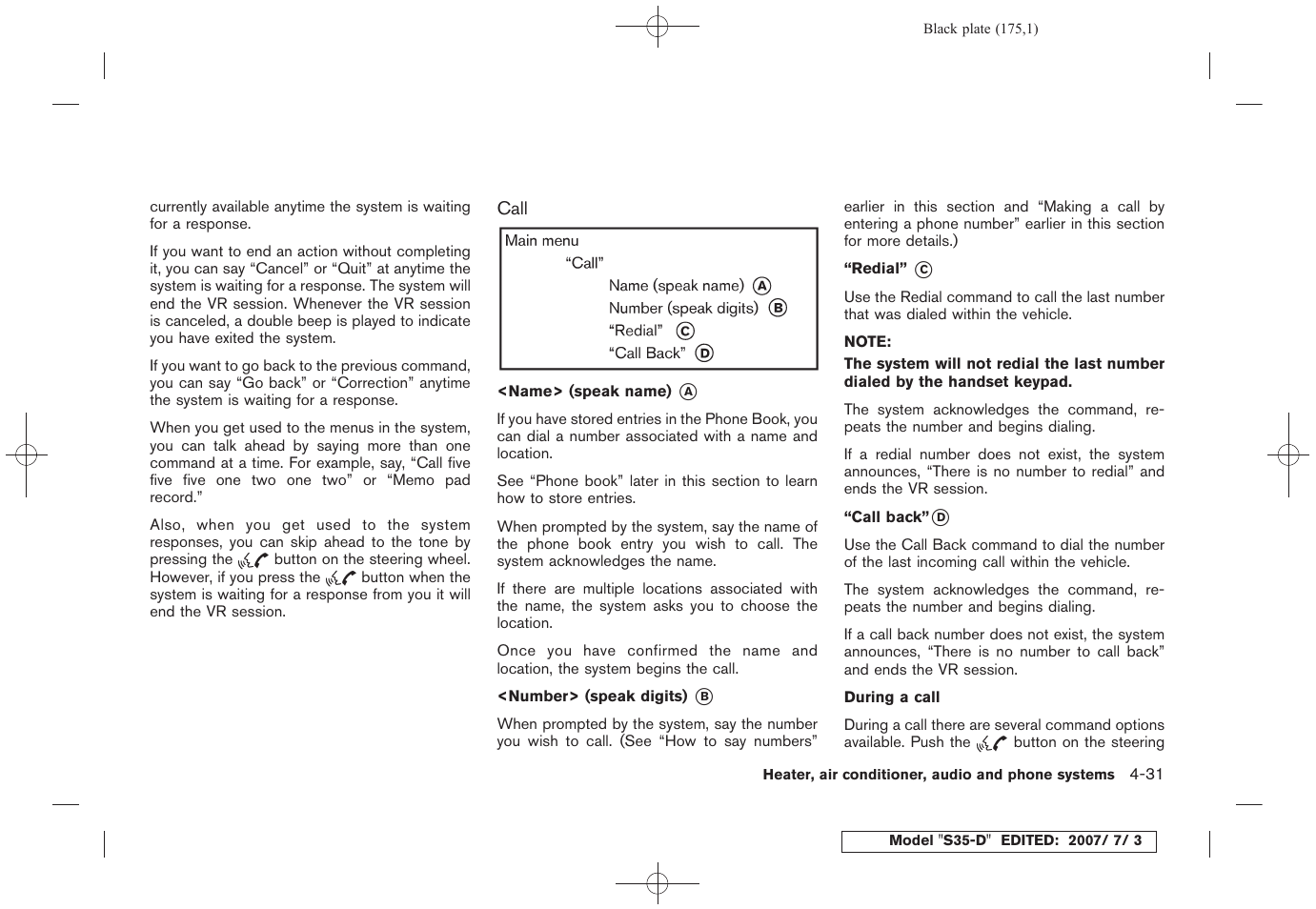 NISSAN 2008 Rogue User Manual | Page 173 / 309