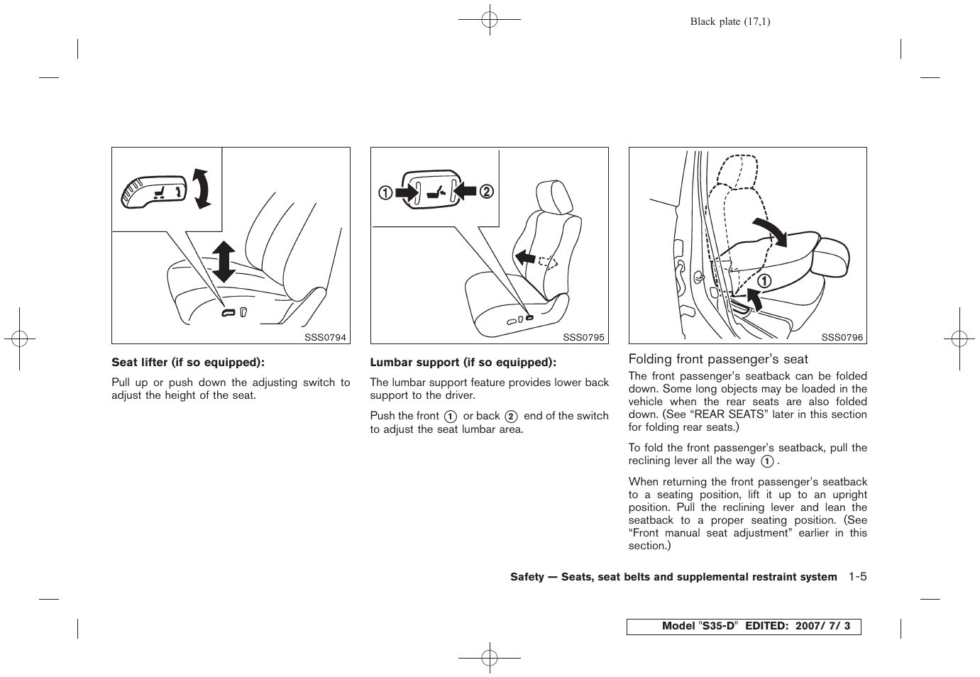 NISSAN 2008 Rogue User Manual | Page 18 / 309