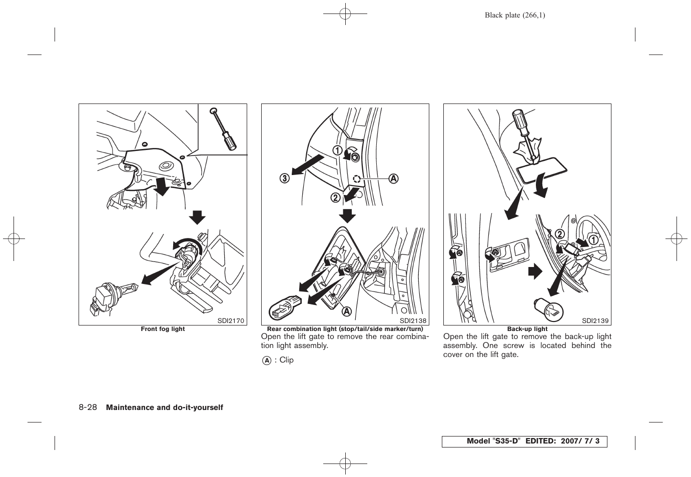 NISSAN 2008 Rogue User Manual | Page 259 / 309