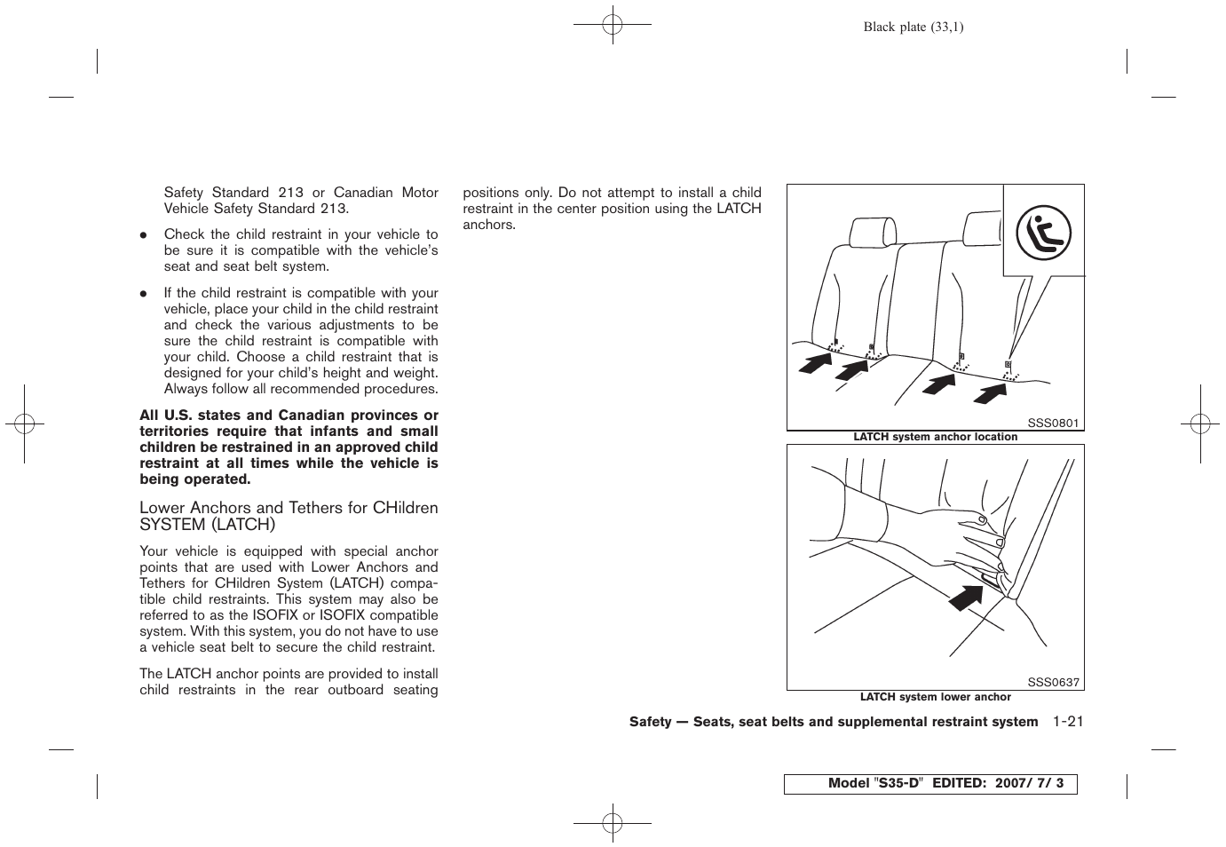 NISSAN 2008 Rogue User Manual | Page 34 / 309