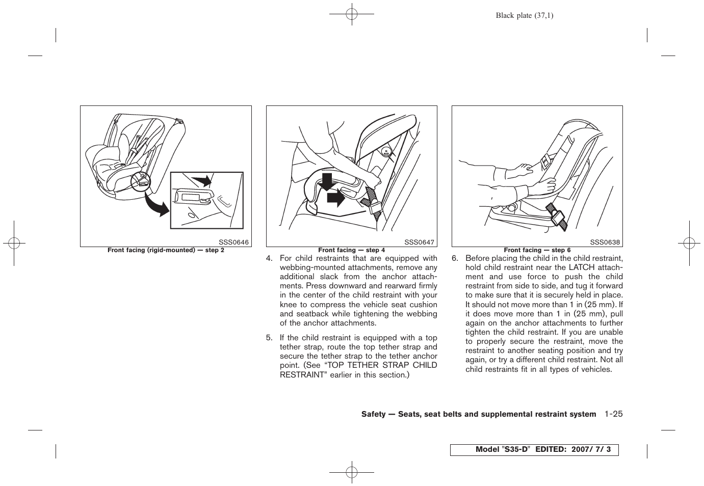 NISSAN 2008 Rogue User Manual | Page 38 / 309