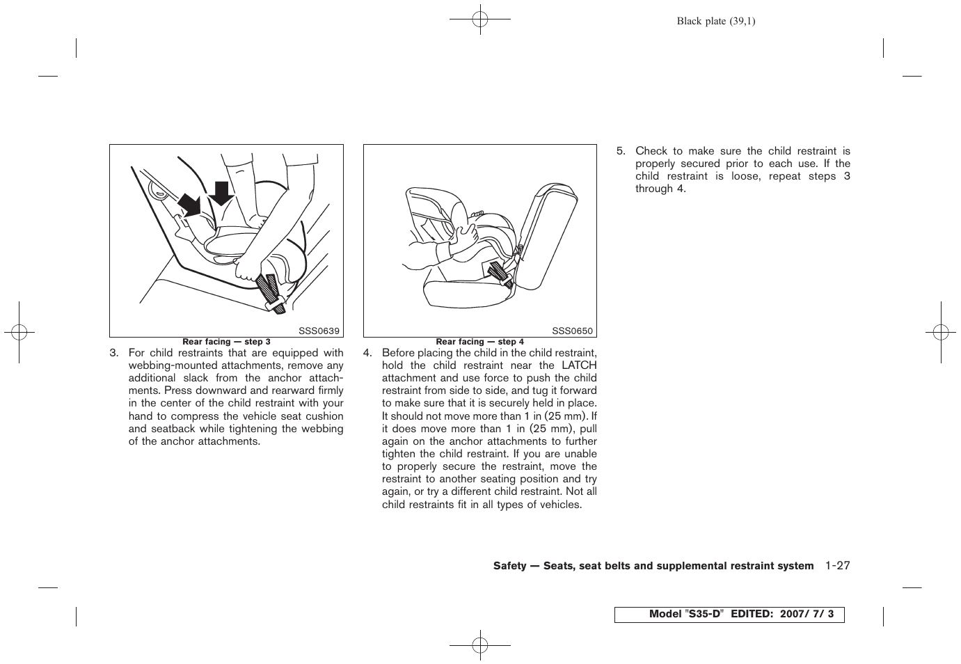 NISSAN 2008 Rogue User Manual | Page 40 / 309