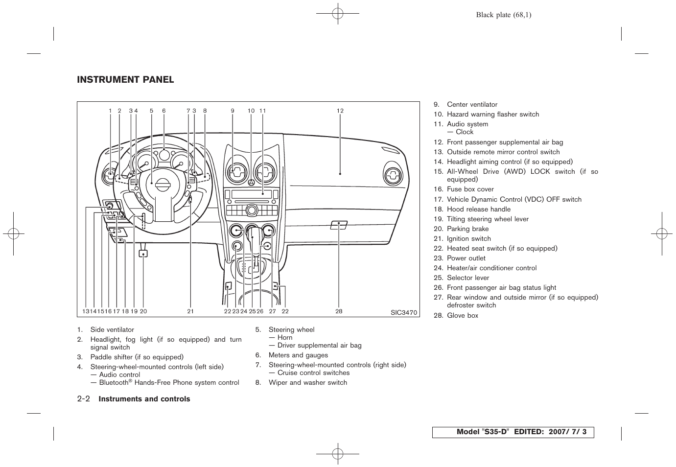 Instrument panel -2 | NISSAN 2008 Rogue User Manual | Page 68 / 309