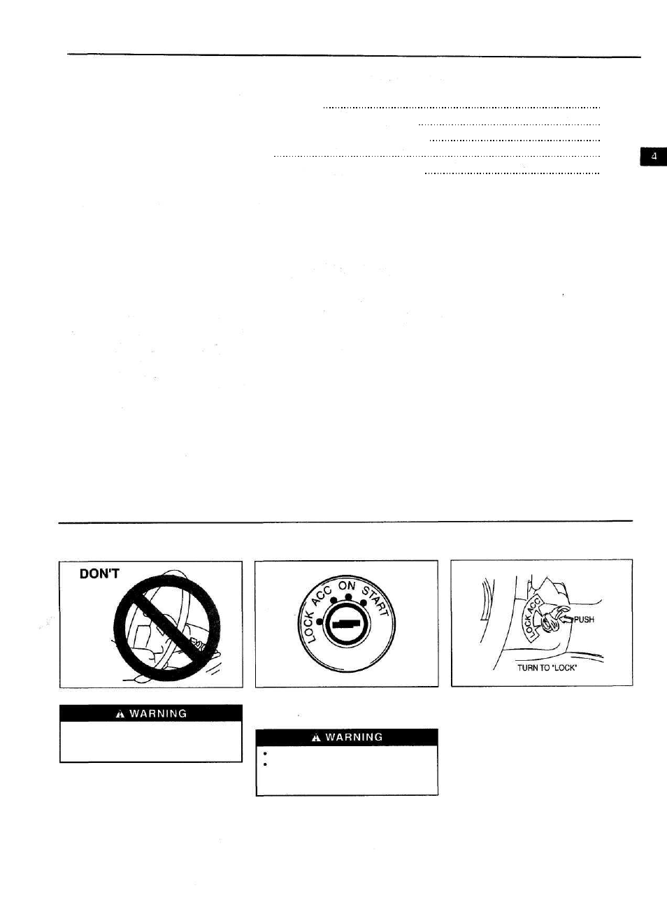 Steering column controls | Suzuki 1999 Baleno User Manual | Page 15 / 65