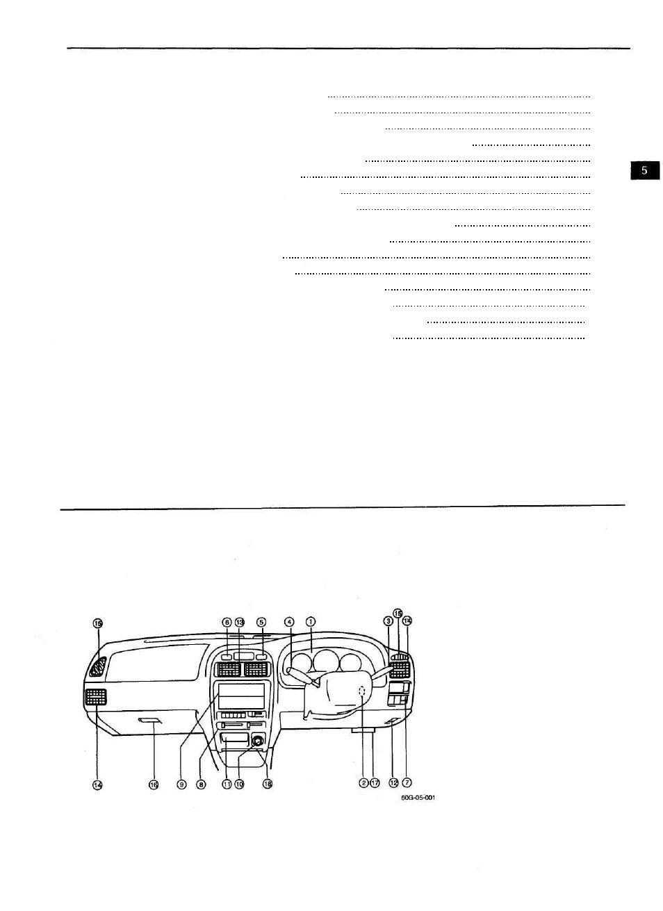 Instrument panel | Suzuki 1999 Baleno User Manual | Page 18 / 65