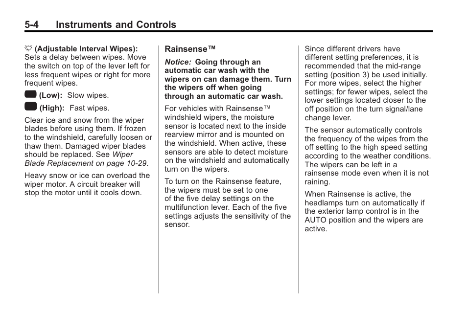 4 instruments and controls | Saturn 2010 VUE User Manual | Page 114 / 398