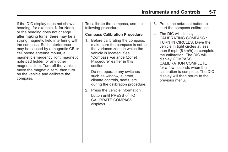 Instruments and controls 5-7 | Saturn 2010 VUE User Manual | Page 117 / 398