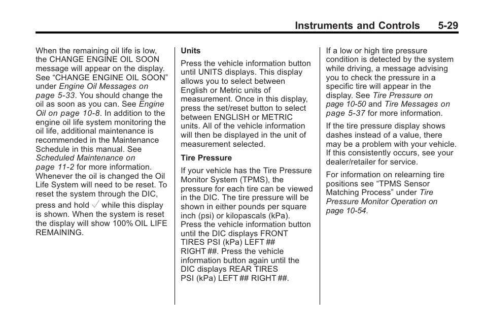 Instruments and controls 5-29 | Saturn 2010 VUE User Manual | Page 139 / 398