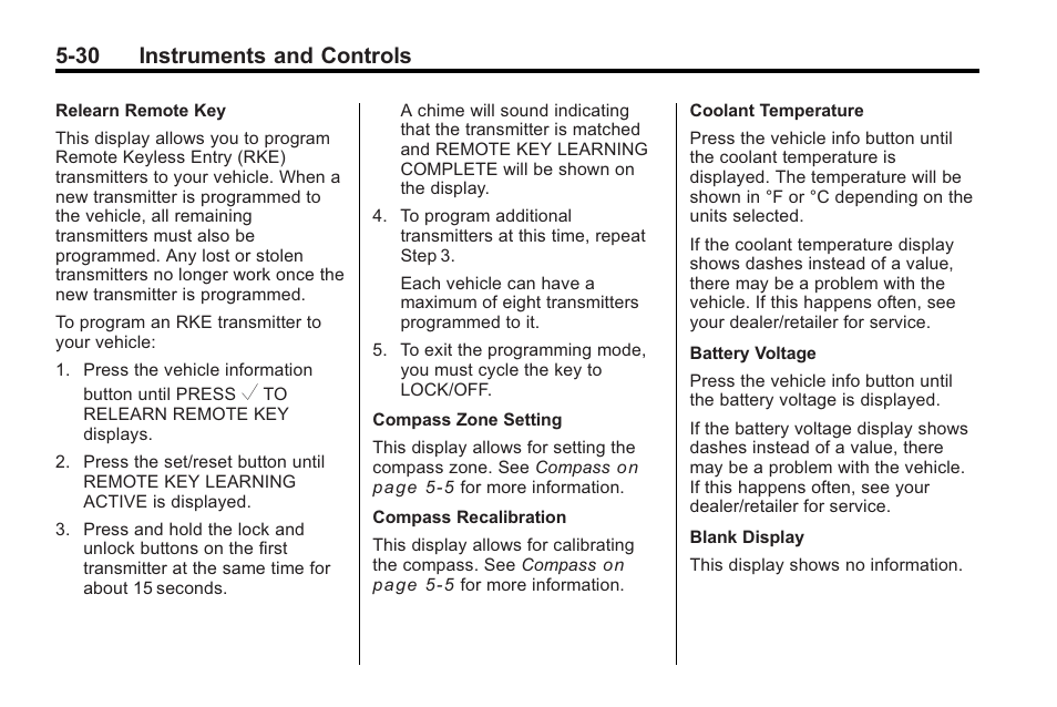 30 instruments and controls | Saturn 2010 VUE User Manual | Page 140 / 398