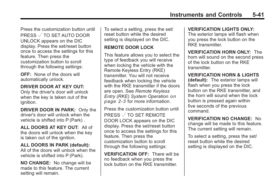 Instruments and controls 5-41 | Saturn 2010 VUE User Manual | Page 151 / 398