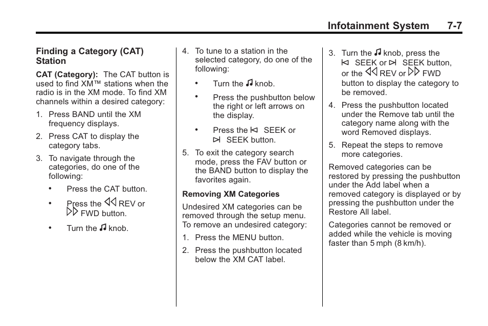 Infotainment system 7-7 | Saturn 2010 VUE User Manual | Page 173 / 398