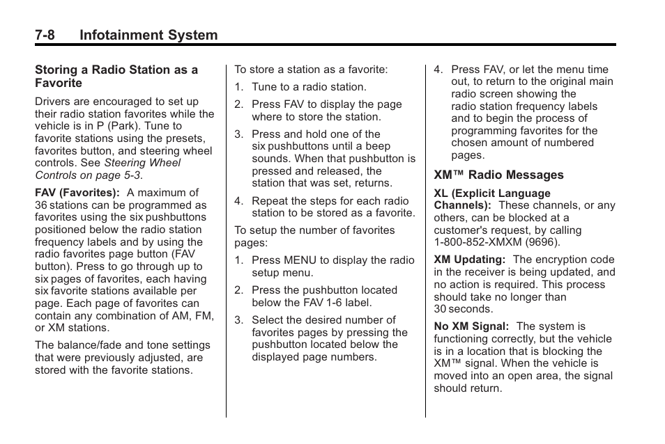 8 infotainment system | Saturn 2010 VUE User Manual | Page 174 / 398