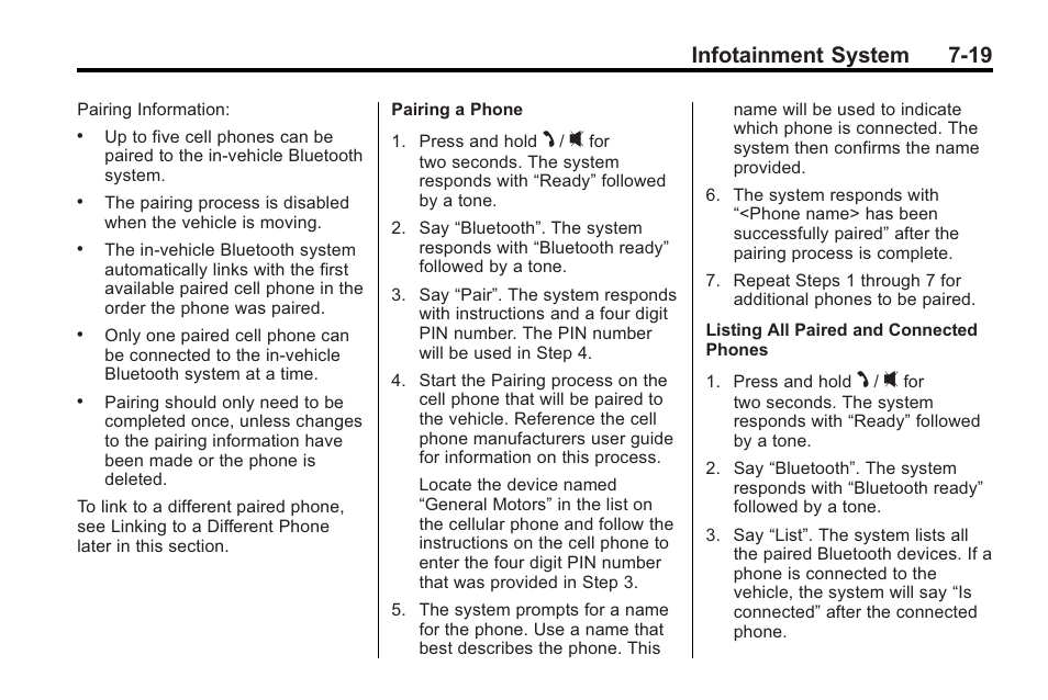 Infotainment system 7-19 | Saturn 2010 VUE User Manual | Page 185 / 398
