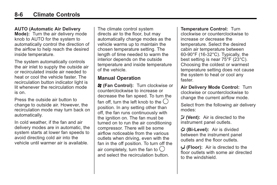 6 climate controls | Saturn 2010 VUE User Manual | Page 200 / 398