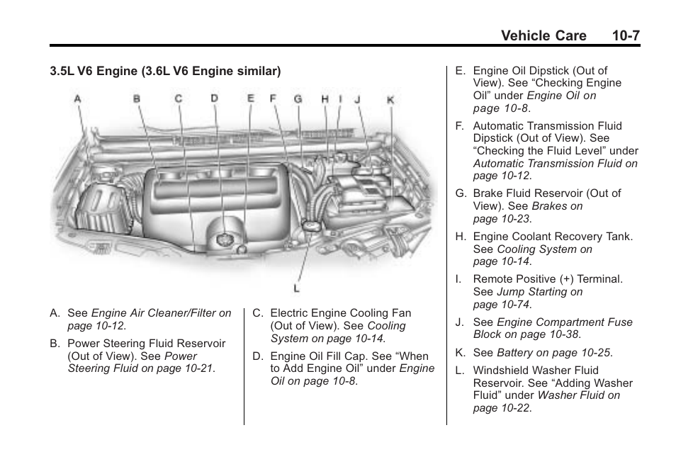 Vehicle care 10-7 | Saturn 2010 VUE User Manual | Page 273 / 398
