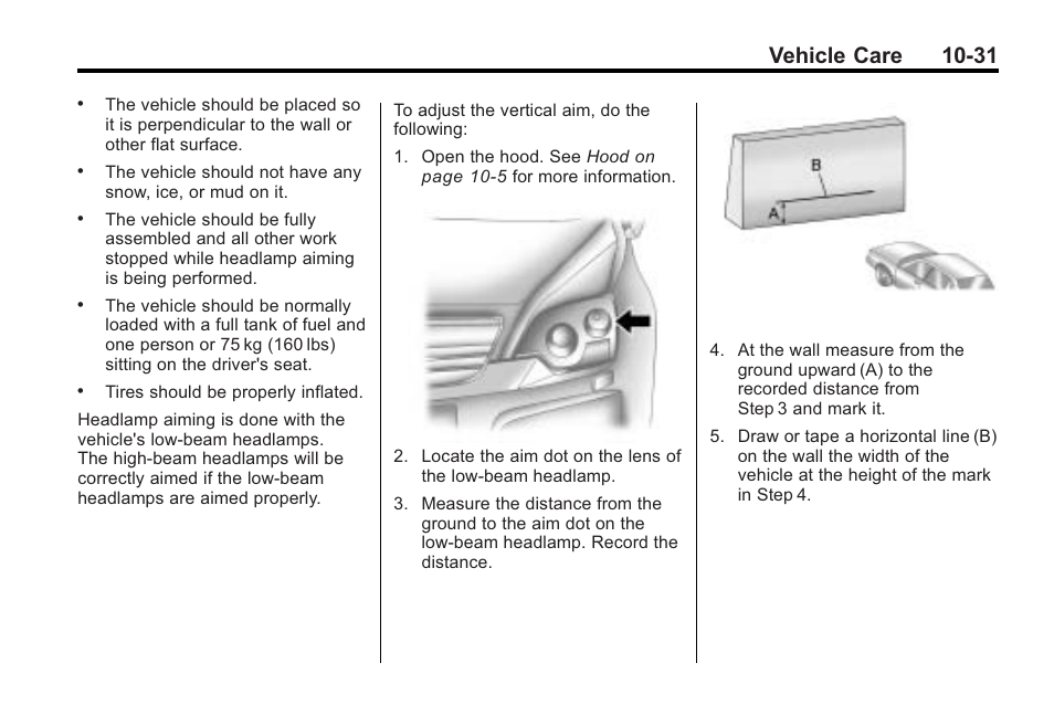 Vehicle care 10-31 | Saturn 2010 VUE User Manual | Page 297 / 398
