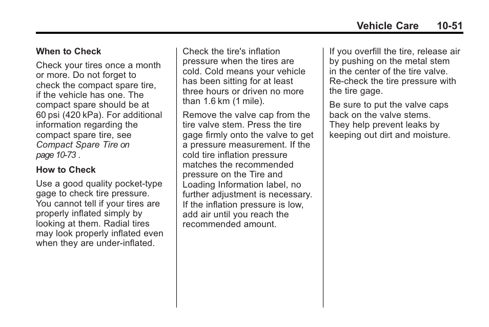 Saturn 2010 VUE User Manual | Page 317 / 398