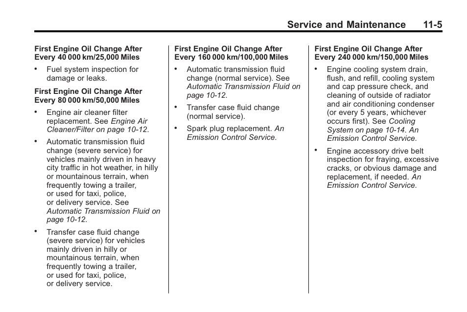 Service and maintenance 11-5 | Saturn 2010 VUE User Manual | Page 359 / 398