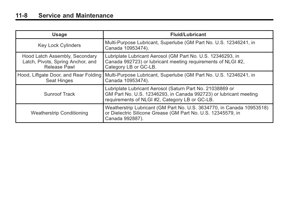 8 service and maintenance | Saturn 2010 VUE User Manual | Page 362 / 398