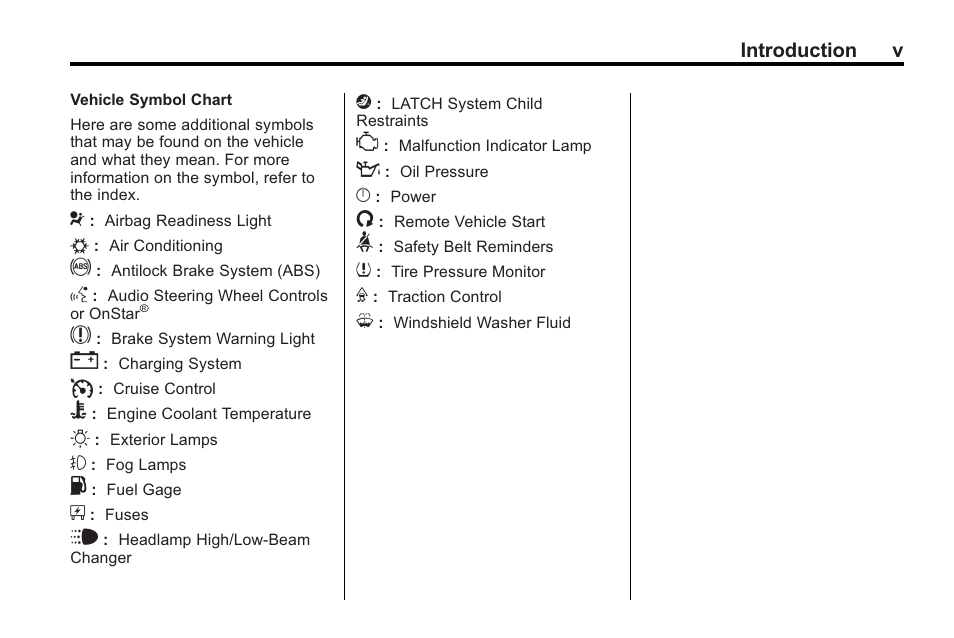 Saturn 2010 VUE User Manual | Page 5 / 398