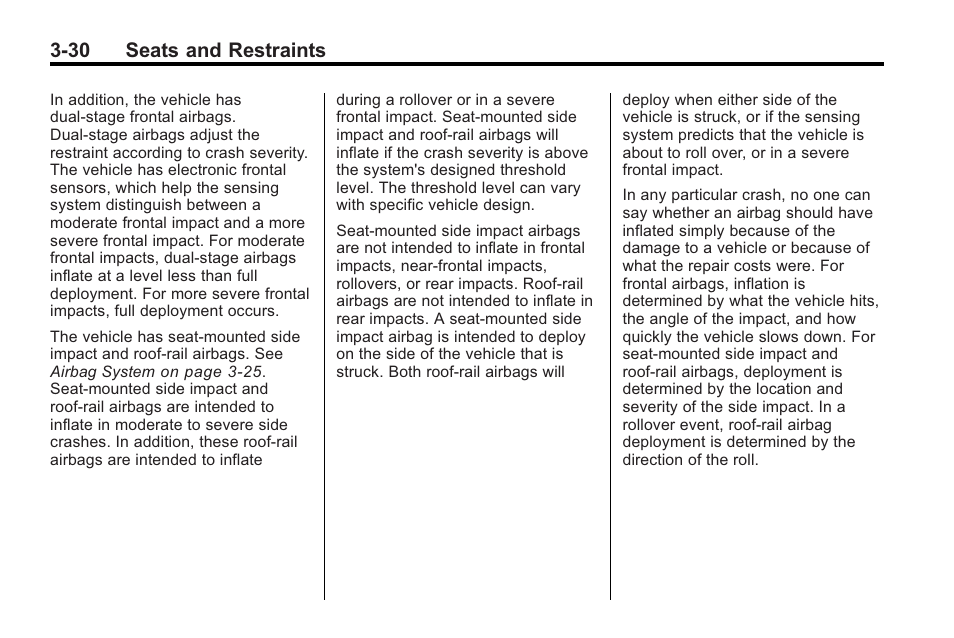 30 seats and restraints | Saturn 2010 VUE User Manual | Page 74 / 398