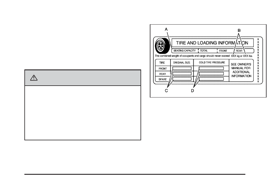 Loading the vehicle, Loading the vehicle -19, Warning | Saturn 2010 AURA User Manual | Page 255 / 428