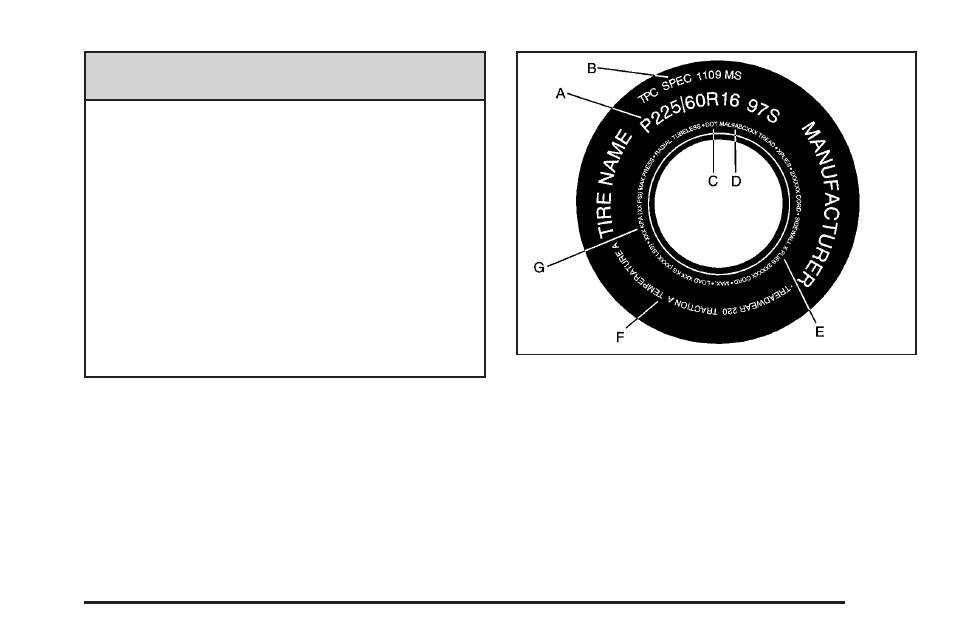 Tire sidewall labeling, Tire sidewall labeling -45 | Saturn 2010 AURA User Manual | Page 315 / 428