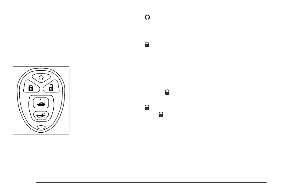 Remote keyless entry (rke) system operation, Remote keyless entry (rke) system, Operation -4 | Saturn 2010 AURA Hybrid User Manual | Page 112 / 400