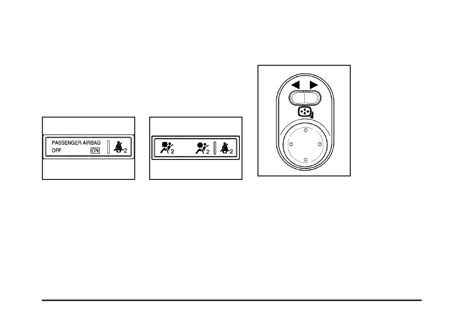 Sensing system for passenger airbag, Mirror adjustment | Saturn 2010 AURA Hybrid User Manual | Page 15 / 400