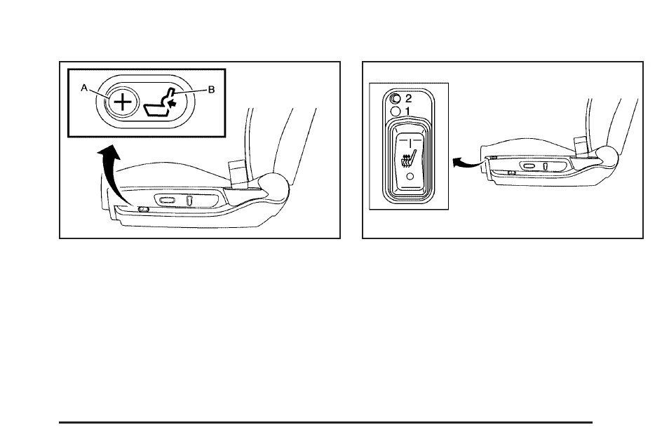 Power lumbar, Heated seats, Power lumbar -5 heated seats -5 | Saturn 2010 AURA Hybrid User Manual | Page 39 / 400