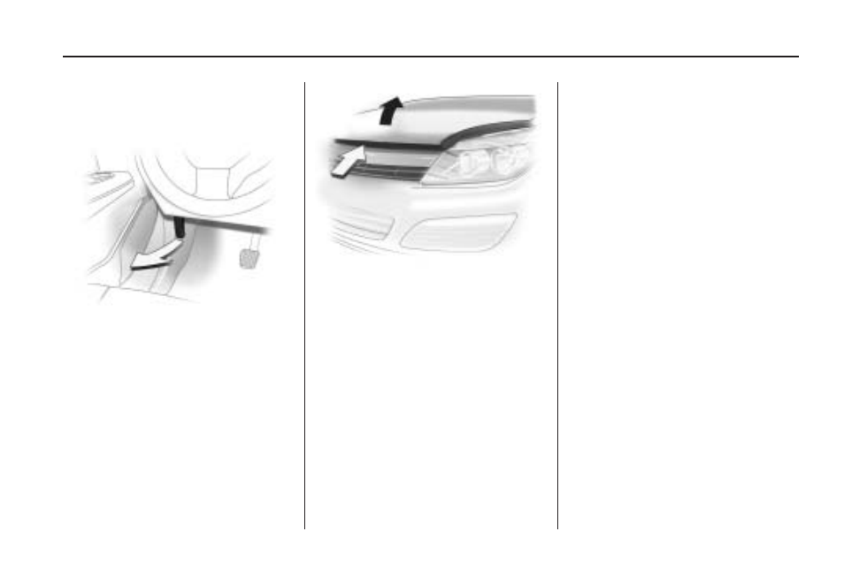 Hood release | Saturn 2009 ASTRA User Manual | Page 189 / 314